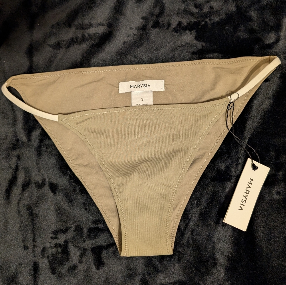 NWT Marysia Swim La Jolla Bikini Bottom, kelp green